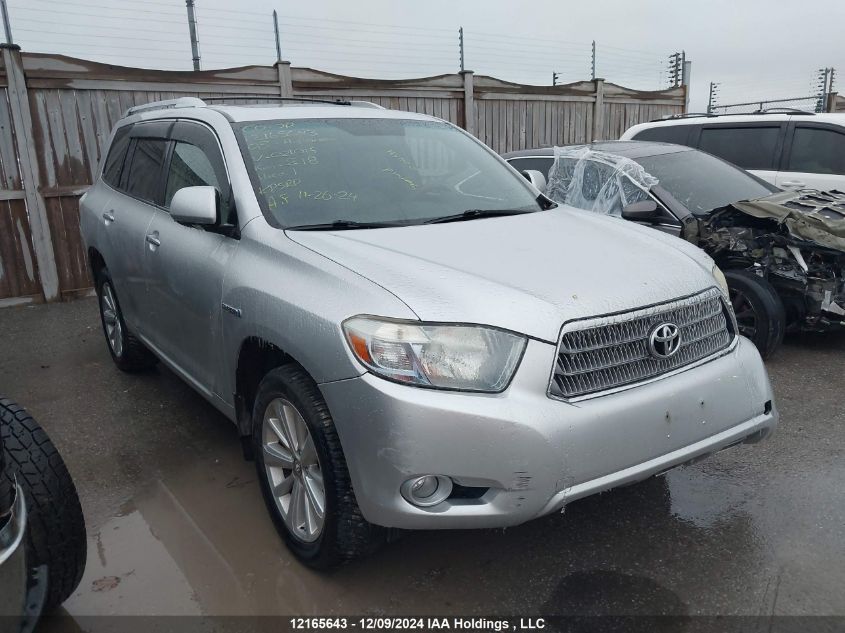 2008 Toyota Highlander Hybrid Limited VIN: JTEEW44A382021015 Lot: 12165643