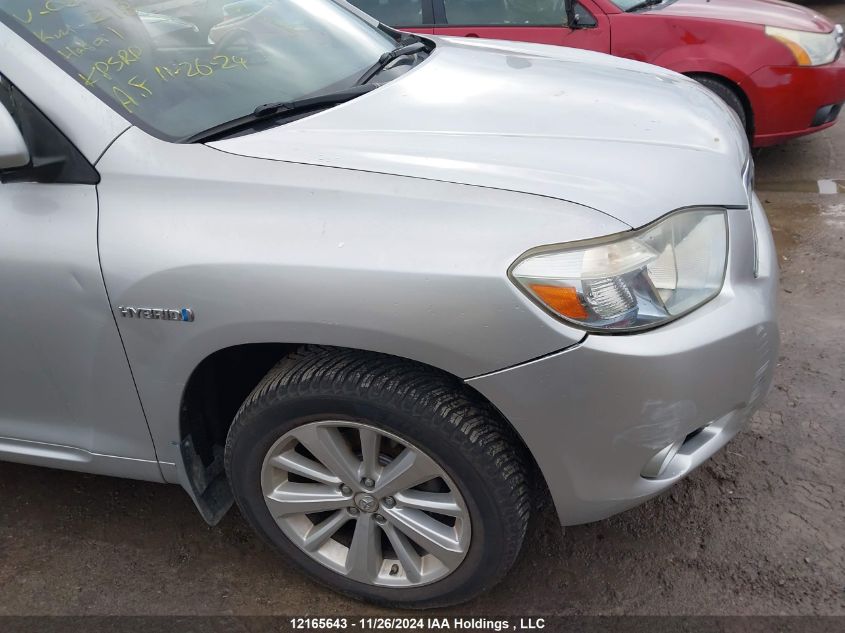 2008 Toyota Highlander Hybrid Limited VIN: JTEEW44A382021015 Lot: 12165643