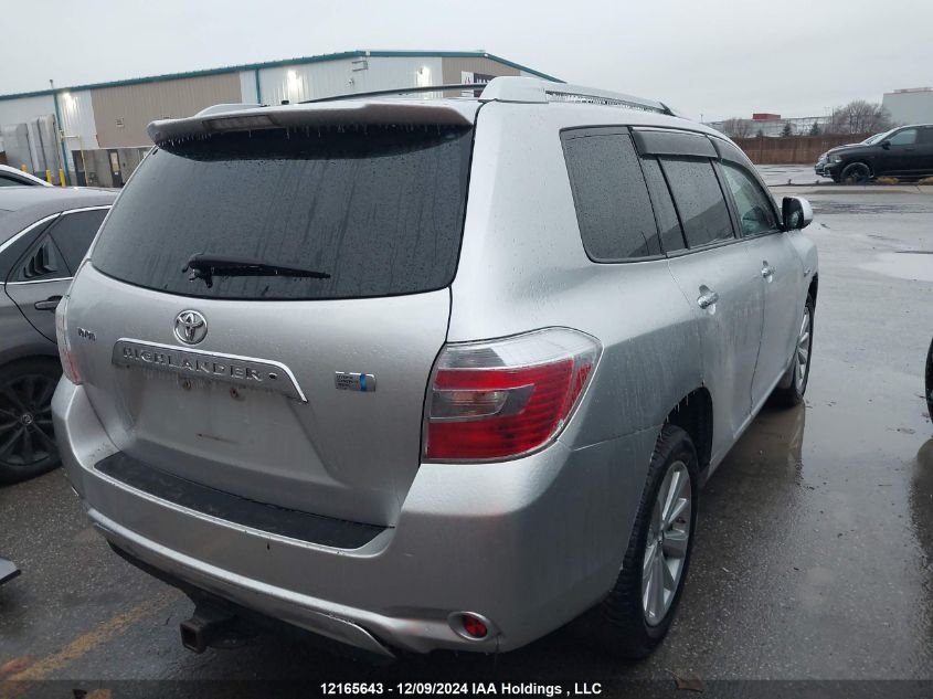 2008 Toyota Highlander Hybrid Limited VIN: JTEEW44A382021015 Lot: 12165643