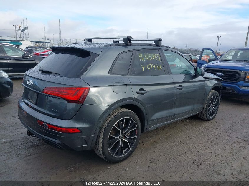 2021 Audi Q5 VIN: WA1EAAFY0M2074965 Lot: 12165852