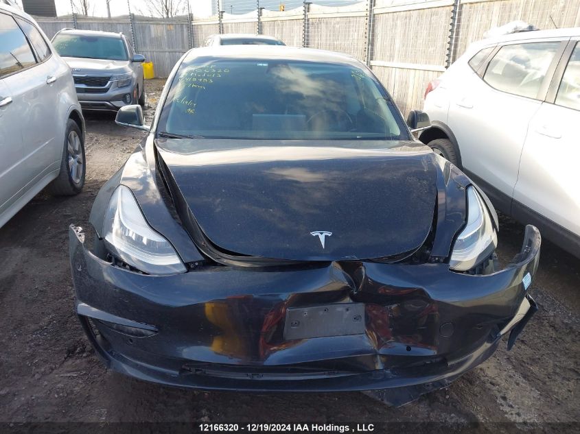 2019 Tesla Model 3 VIN: 5YJ3E1EA3KF418983 Lot: 12166320