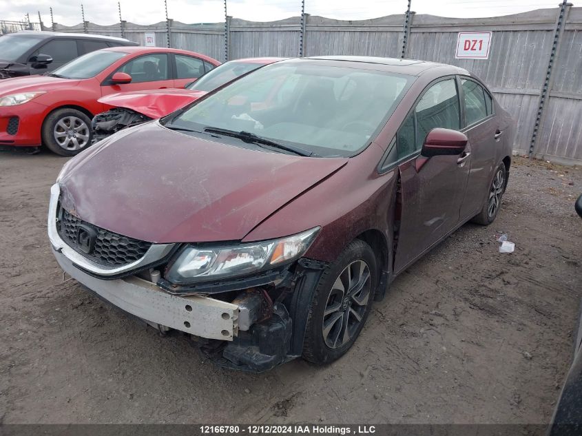 2015 Honda Civic Lx VIN: 2HGFB2F57FH041153 Lot: 12166780