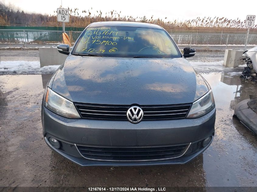 2013 Volkswagen Jetta Tdi VIN: 3VWDL7AJXDM451400 Lot: 12167614