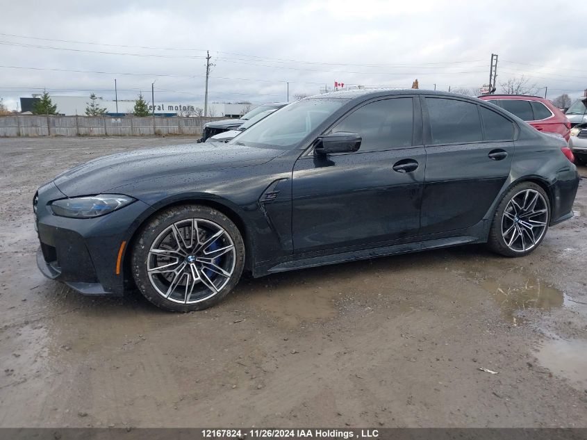 2021 BMW M3 VIN: WBS33AY0XMFK64143 Lot: 12167824