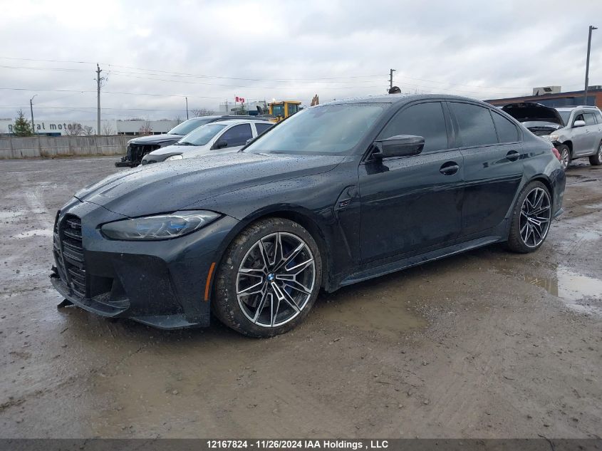 2021 BMW M3 VIN: WBS33AY0XMFK64143 Lot: 12167824