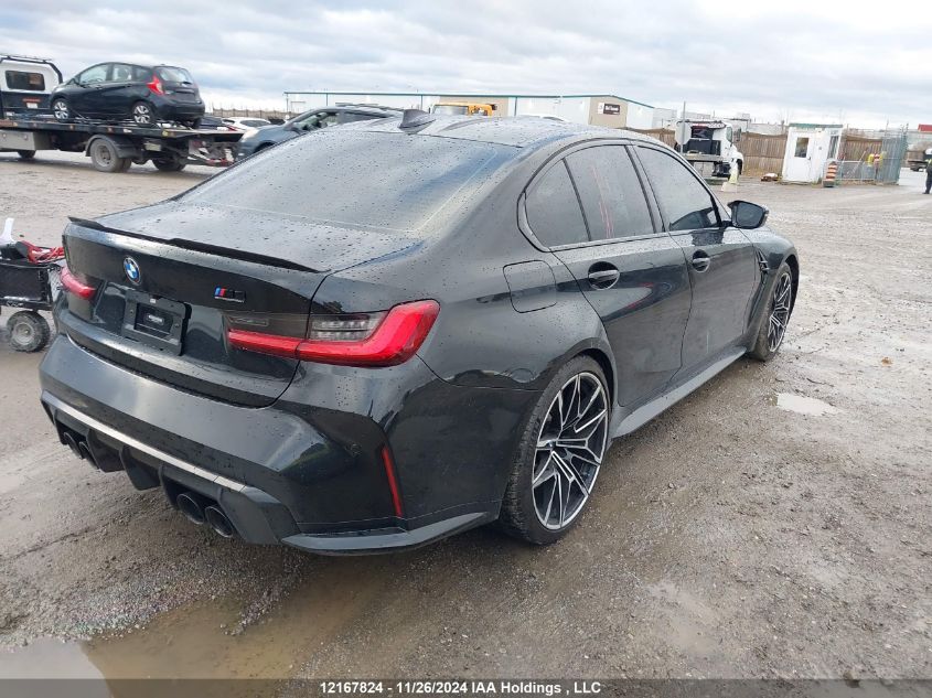 2021 BMW M3 VIN: WBS33AY0XMFK64143 Lot: 12167824