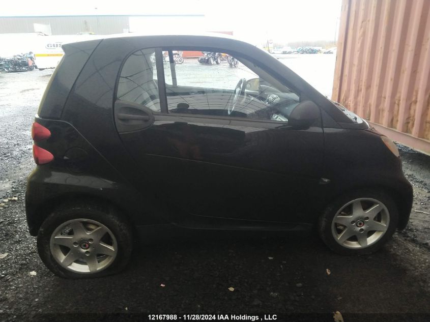 2011 Smart Fortwo Pure/Passion VIN: WMEEJ3BA1BK502194 Lot: 12167988