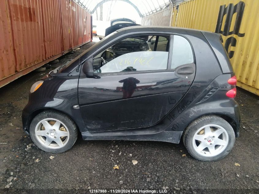 2011 Smart Fortwo Pure/Passion VIN: WMEEJ3BA1BK502194 Lot: 12167988