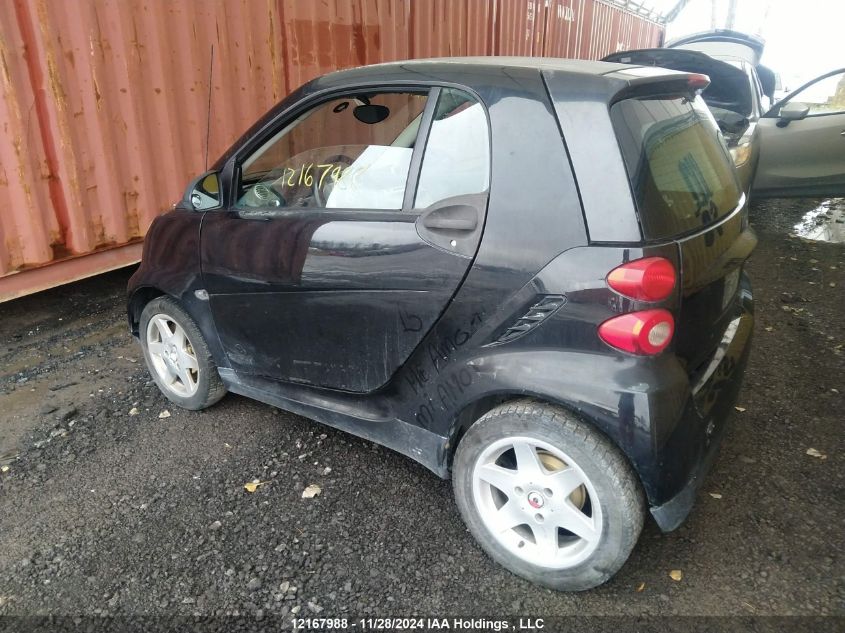 2011 Smart Fortwo Pure/Passion VIN: WMEEJ3BA1BK502194 Lot: 12167988