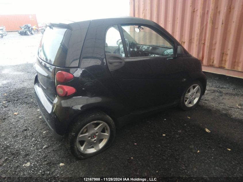 2011 Smart Fortwo Pure/Passion VIN: WMEEJ3BA1BK502194 Lot: 12167988