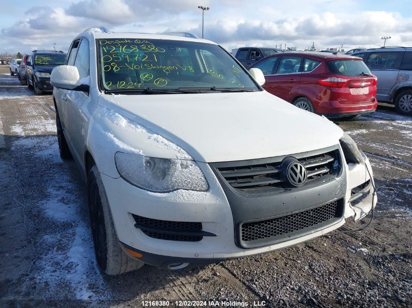 2008 Volkswagen Touareg 2 V8 VIN: WVGCB77LX8D059721 Lot: 12168380