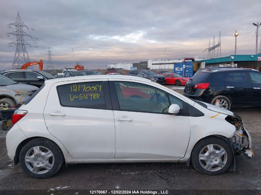 2012 Toyota Yaris VIN: JTDKTUD31CD516988 Lot: 12170067