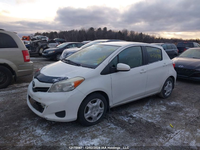 2012 Toyota Yaris VIN: JTDKTUD31CD516988 Lot: 12170067