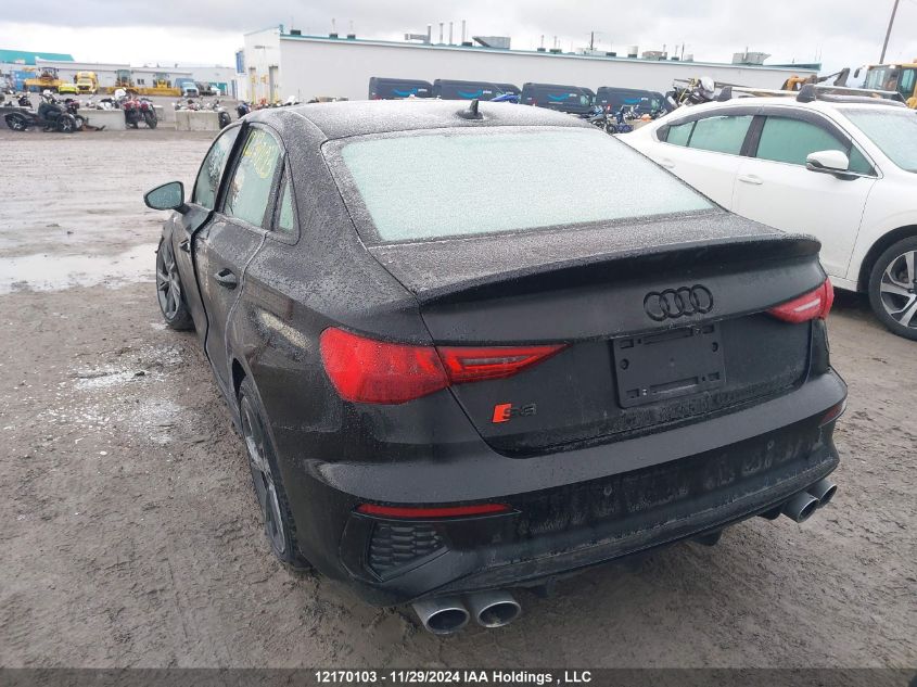 2023 Audi S3 Premium VIN: WAUG3CGY3PA102574 Lot: 12170103