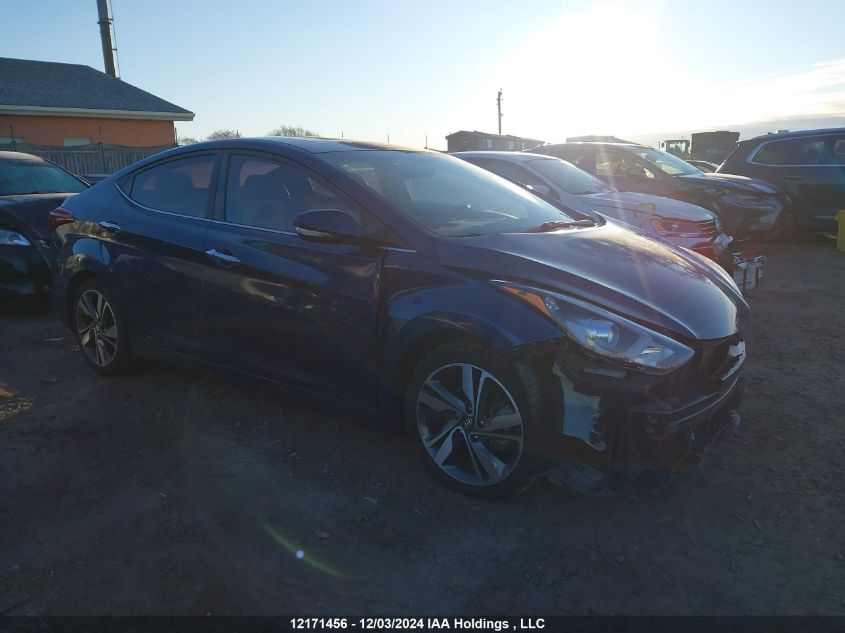 2016 Hyundai Elantra Limited VIN: KMHDH4AH7GU495642 Lot: 12171456