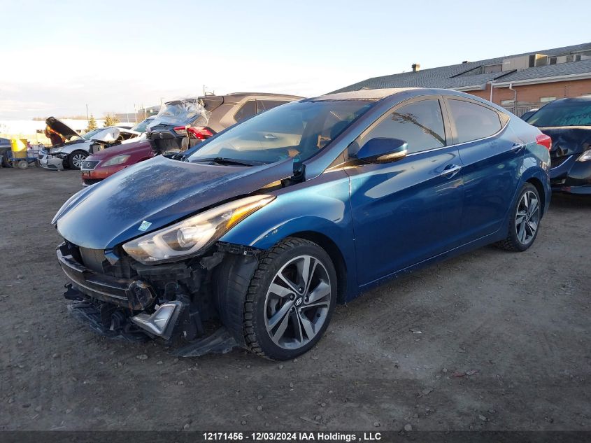 2016 Hyundai Elantra Limited VIN: KMHDH4AH7GU495642 Lot: 12171456