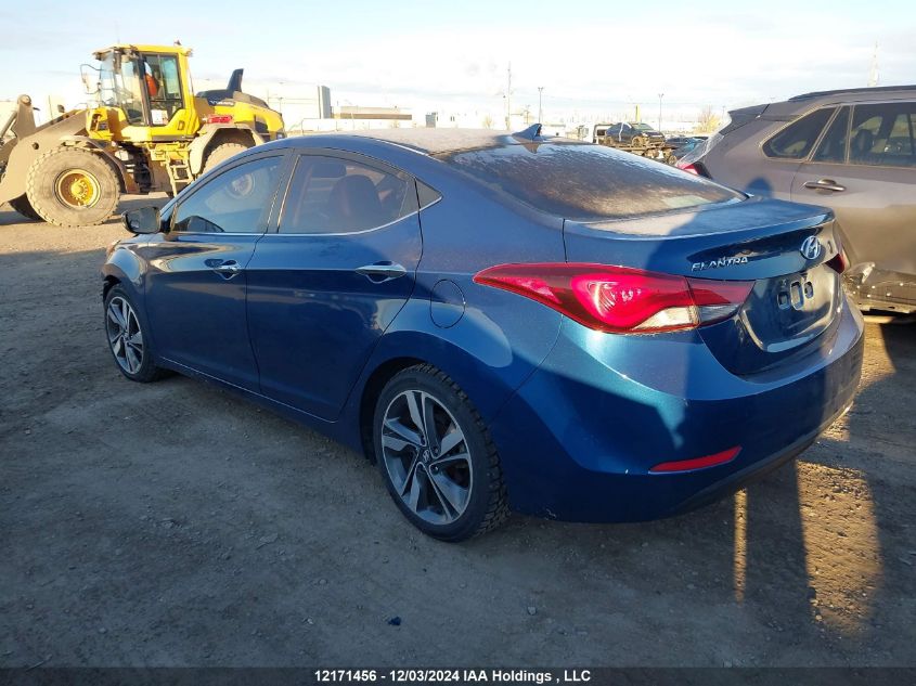 2016 Hyundai Elantra Limited VIN: KMHDH4AH7GU495642 Lot: 12171456