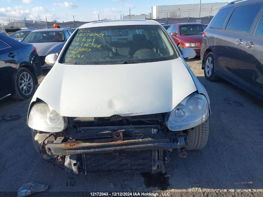 2008 Volkswagen Rabbit VIN: WVWCA91K08W286326 Lot: 12172043