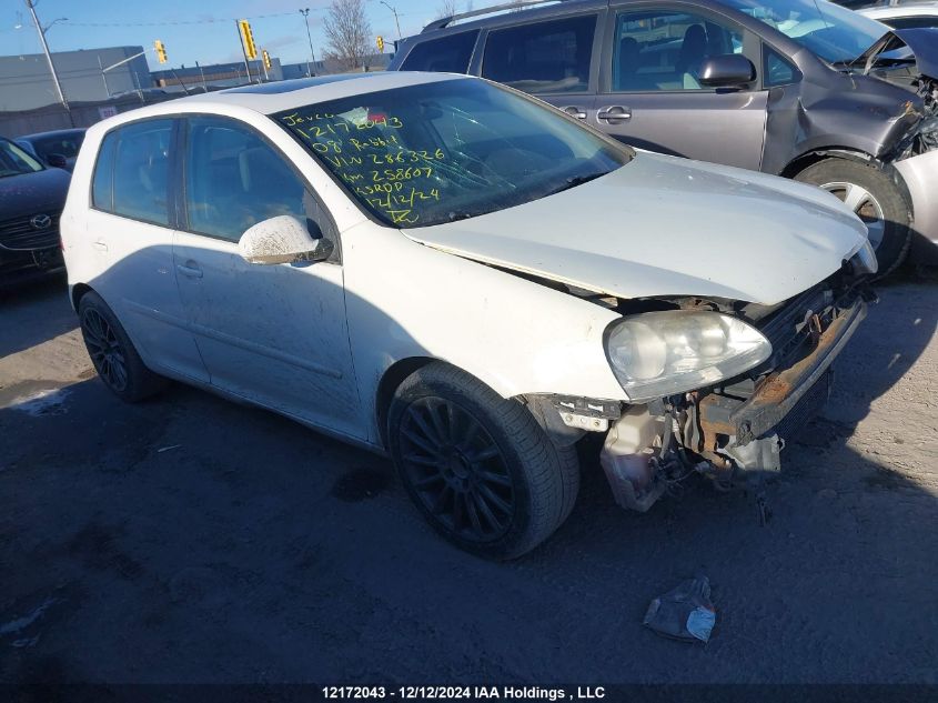 2008 Volkswagen Rabbit VIN: WVWCA91K08W286326 Lot: 12172043