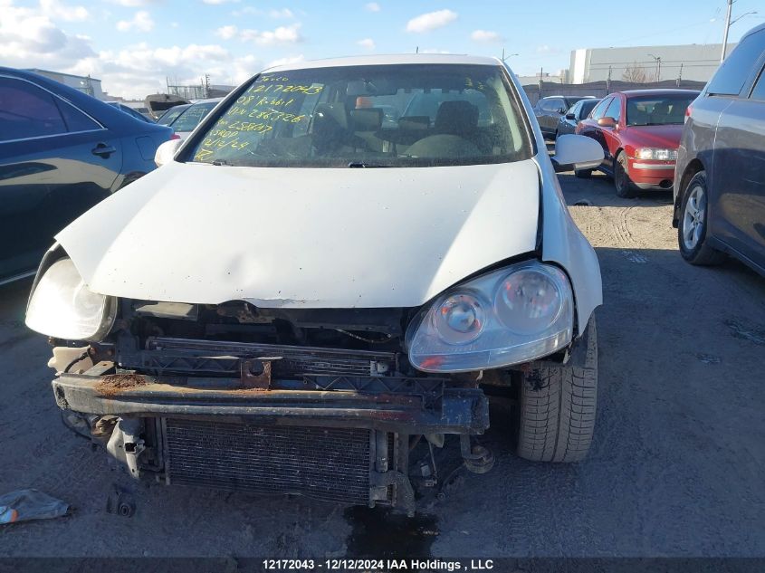 2008 Volkswagen Rabbit VIN: WVWCA91K08W286326 Lot: 12172043