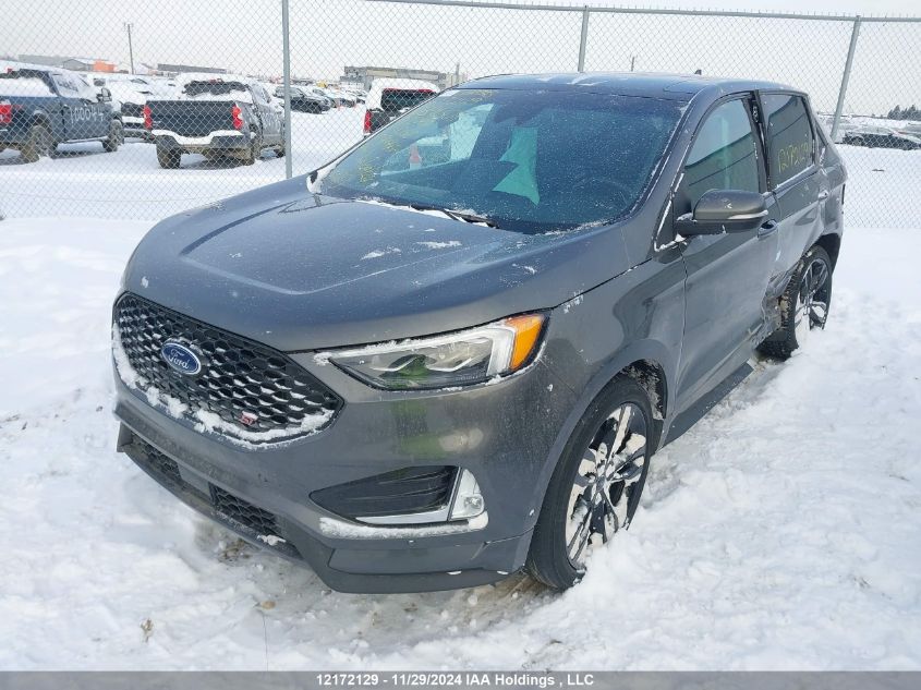 2019 Ford Edge St VIN: 2FMPK4AP3KBB91308 Lot: 12172129