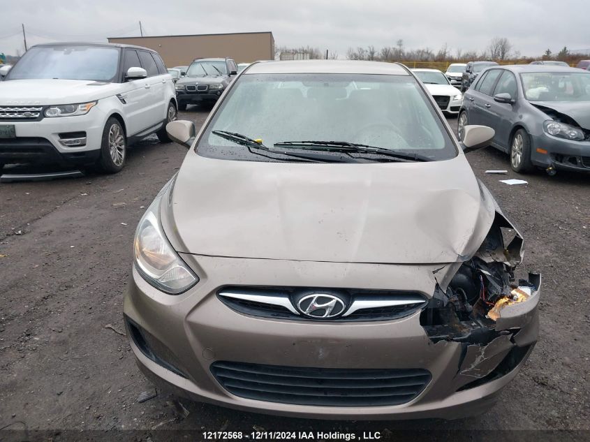 2013 Hyundai Accent VIN: KMHCT4AE6DU281446 Lot: 12172568