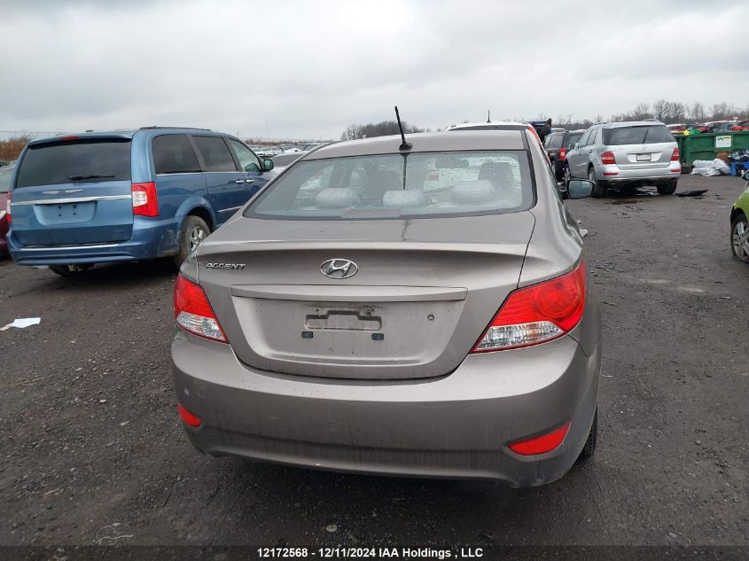 2013 Hyundai Accent VIN: KMHCT4AE6DU281446 Lot: 12172568