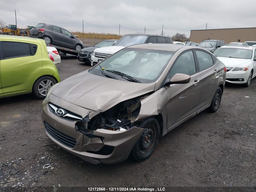 2013 Hyundai Accent VIN: KMHCT4AE6DU281446 Lot: 12172568