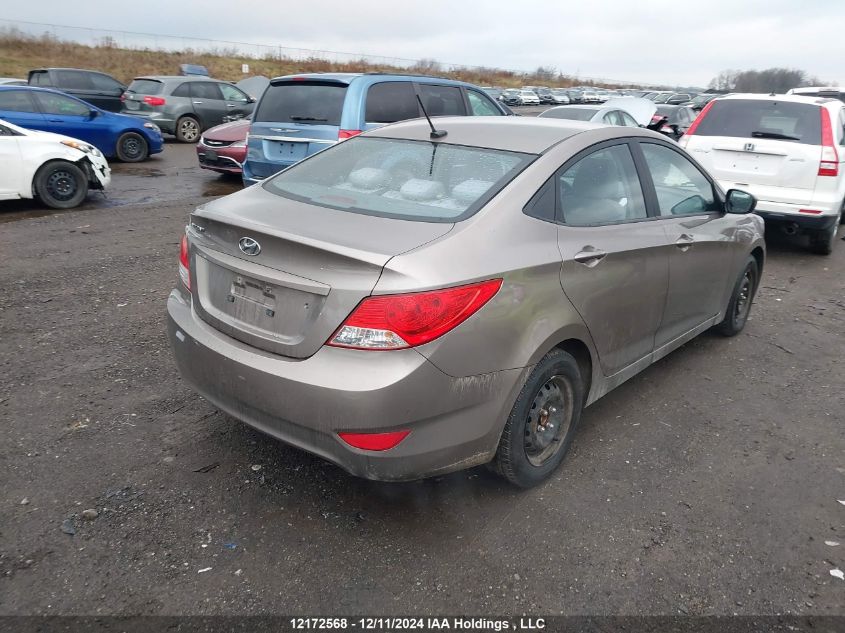 2013 Hyundai Accent VIN: KMHCT4AE6DU281446 Lot: 12172568