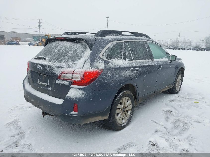 2016 Subaru Outback 2.5I Premium VIN: 4S4BSCDC1G3328265 Lot: 12174972