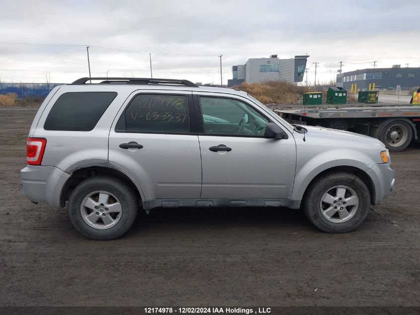 2011 Ford Escape Xlt VIN: 1FMCU9DG3BKC33337 Lot: 12174978