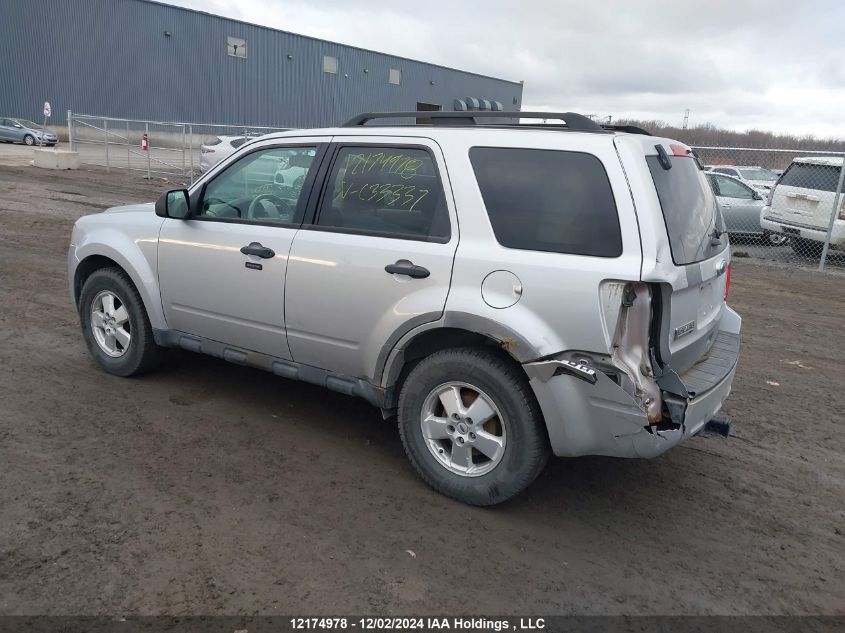 2011 Ford Escape Xlt VIN: 1FMCU9DG3BKC33337 Lot: 12174978