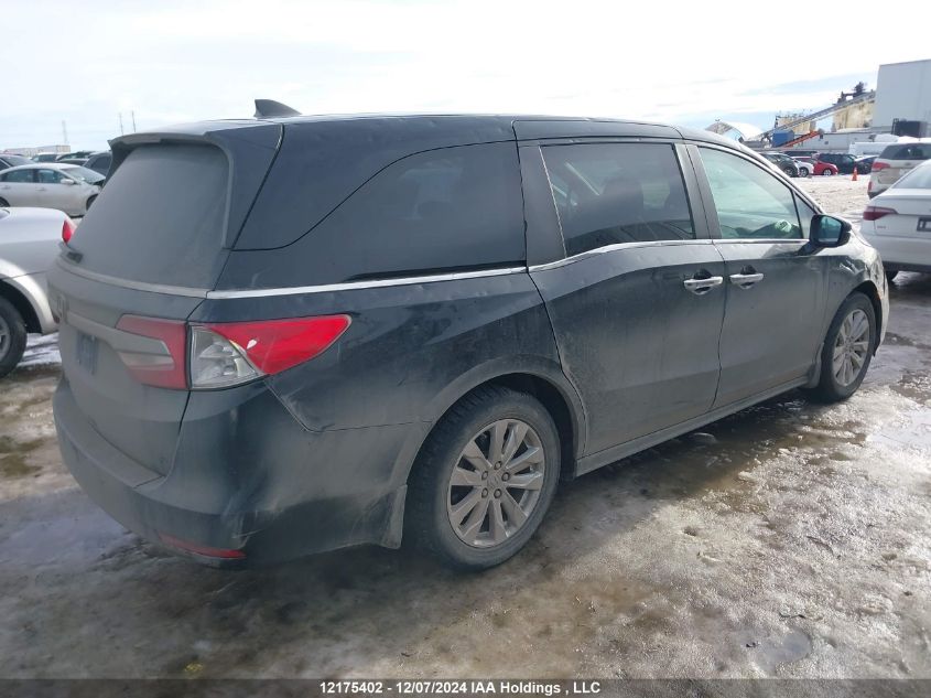 2018 Honda Odyssey Lx VIN: 5FNRL6H24JB504528 Lot: 12175402