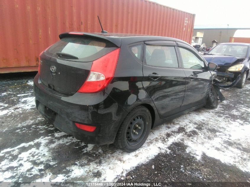 2017 Hyundai Accent Se VIN: KMHCT5AE6HU371644 Lot: 12175446