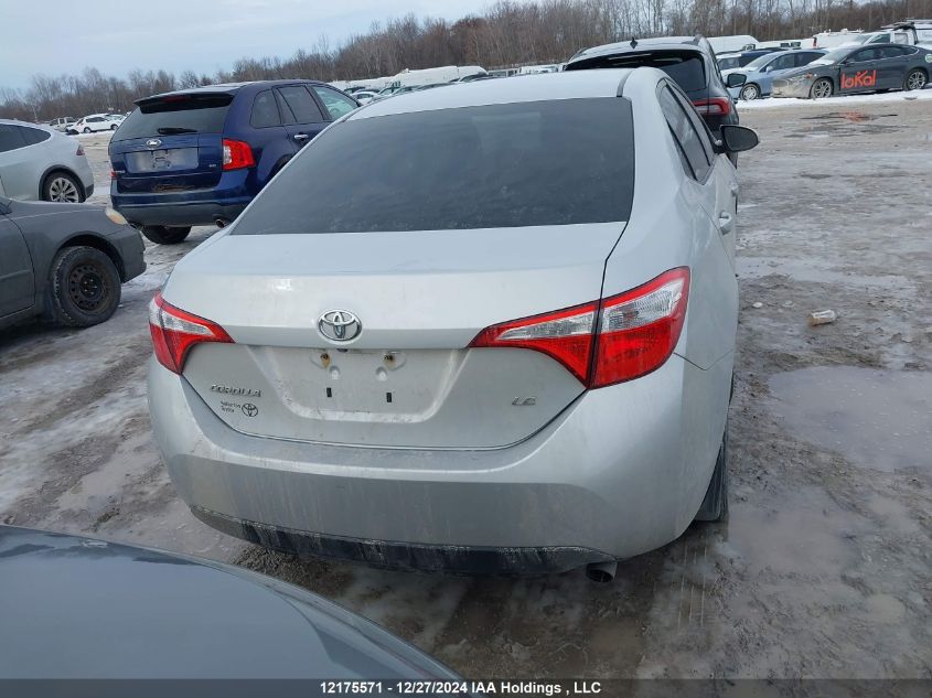 2015 Toyota Corolla Le VIN: 2T1BURHE2FC375873 Lot: 12175571