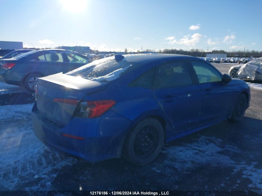 2022 Honda Civic Sedan VIN: 2HGFE2F53NH108031 Lot: 12176186