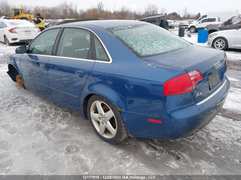 2006 Audi A4 VIN: WAUAF68E36A001634 Lot: 12177919