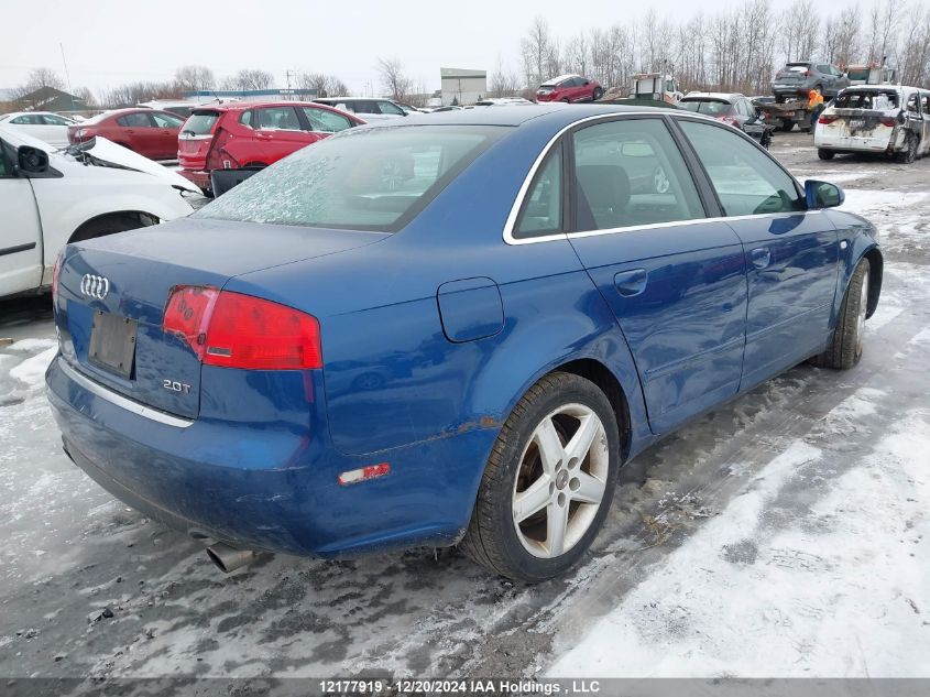 2006 Audi A4 VIN: WAUAF68E36A001634 Lot: 12177919