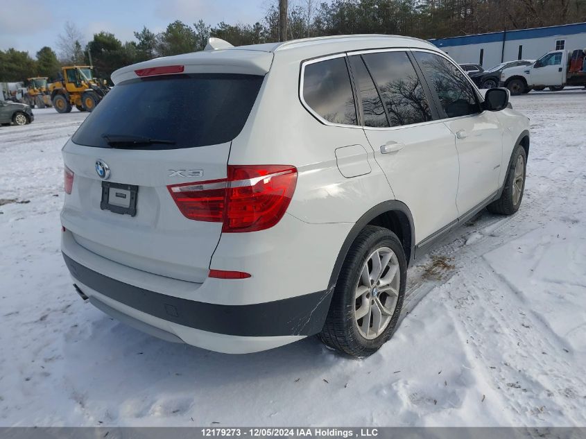 2014 BMW X3 VIN: 5UXWX9C59E0D41567 Lot: 12179273