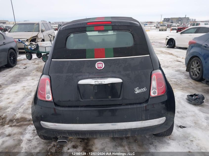 2013 Fiat 500 Lounge VIN: 3C3CFFER9DT697414 Lot: 12180129