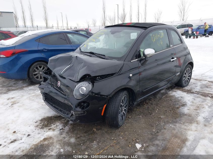 2013 Fiat 500 Lounge VIN: 3C3CFFER9DT697414 Lot: 12180129