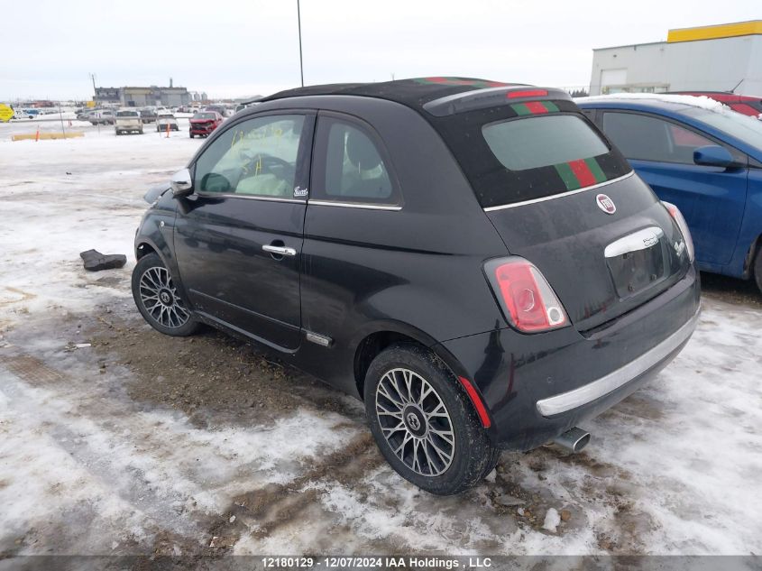 2013 Fiat 500 Lounge VIN: 3C3CFFER9DT697414 Lot: 12180129