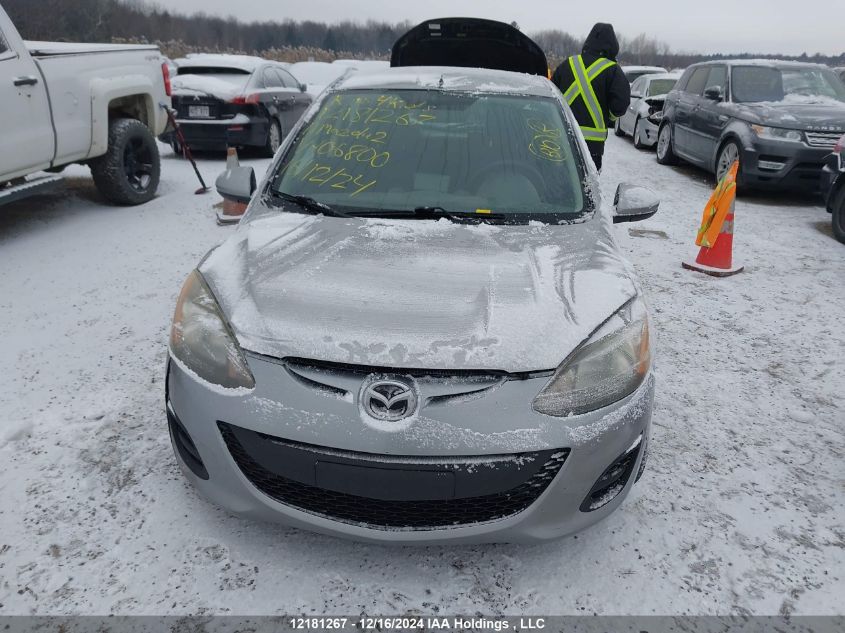 2011 Mazda Mazda2 VIN: JM1DE1HY4B0106800 Lot: 12181267