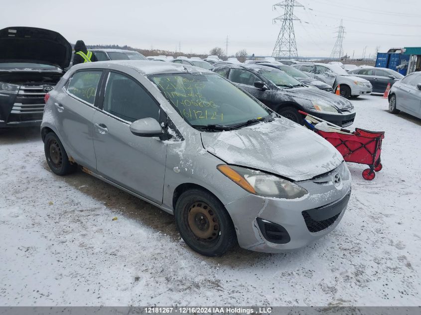 2011 Mazda Mazda2 VIN: JM1DE1HY4B0106800 Lot: 12181267