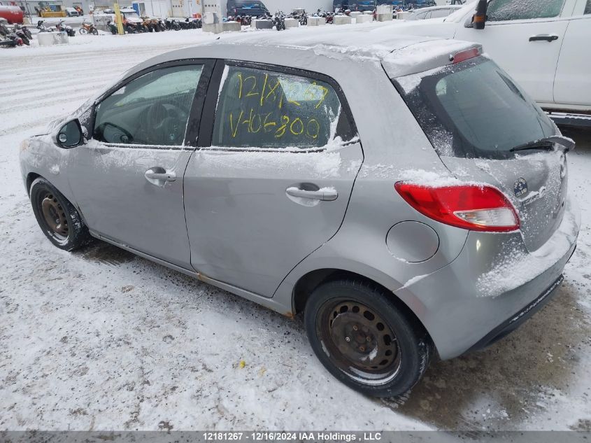 2011 Mazda Mazda2 VIN: JM1DE1HY4B0106800 Lot: 12181267