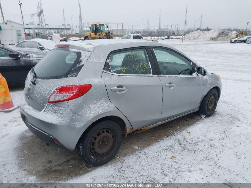 2011 Mazda Mazda2 VIN: JM1DE1HY4B0106800 Lot: 12181267