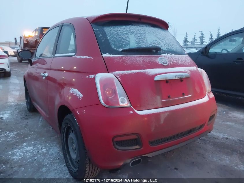 2013 Fiat 500 Sport VIN: 3C3CFFBR4DT684378 Lot: 12182176