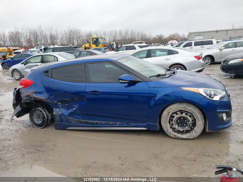 2016 Hyundai Veloster VIN: KMHTC6AE6GU268616 Lot: 12182952