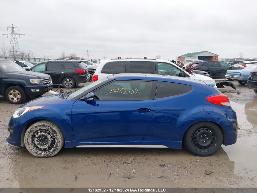 2016 Hyundai Veloster VIN: KMHTC6AE6GU268616 Lot: 12182952