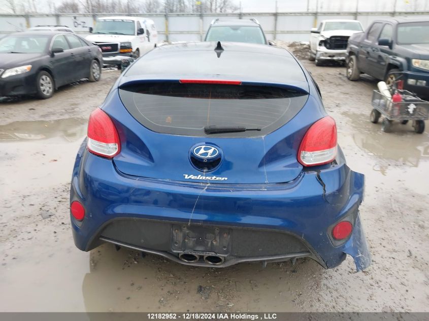 2016 Hyundai Veloster VIN: KMHTC6AE6GU268616 Lot: 12182952